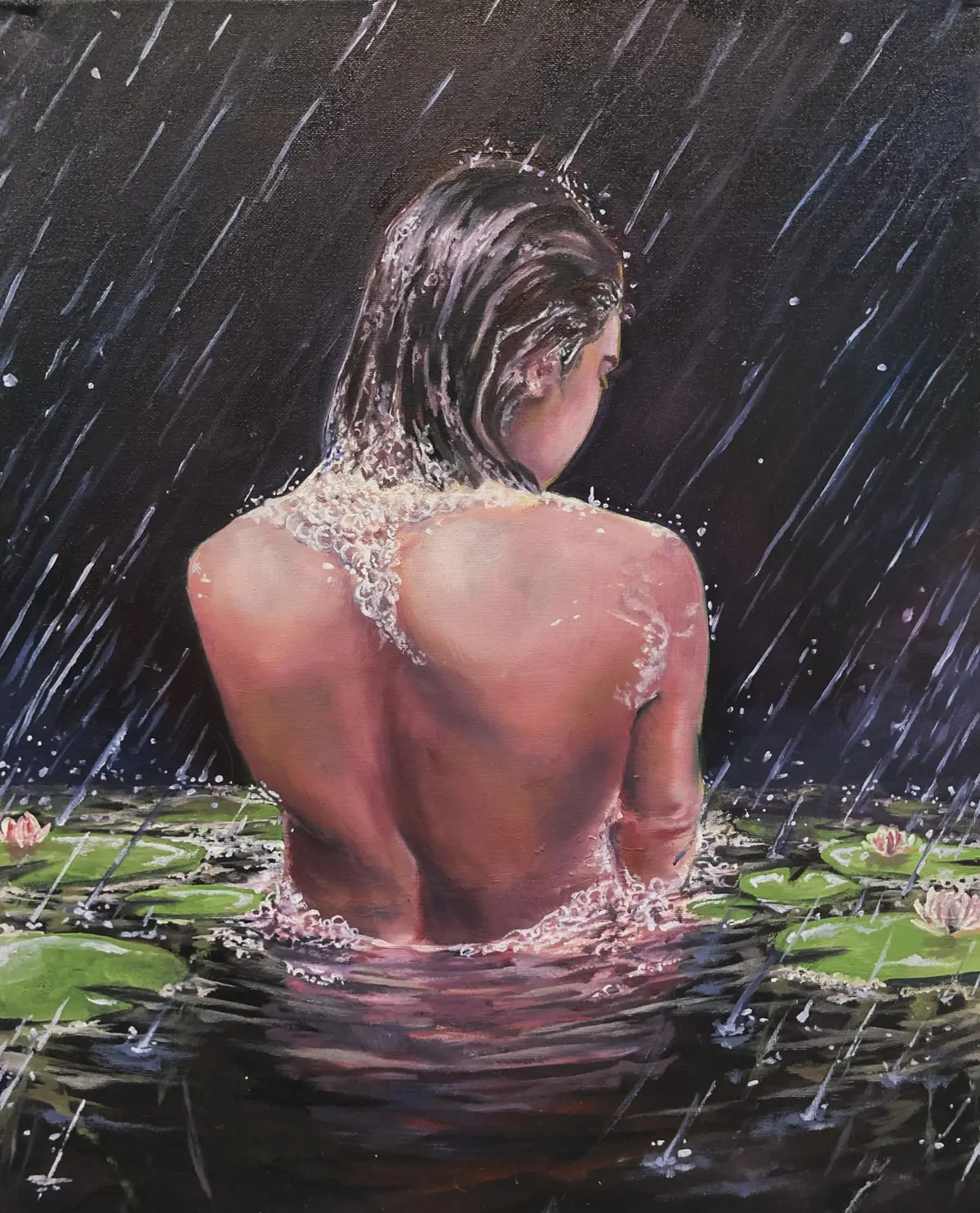 Mundanely Cleansed oil painting