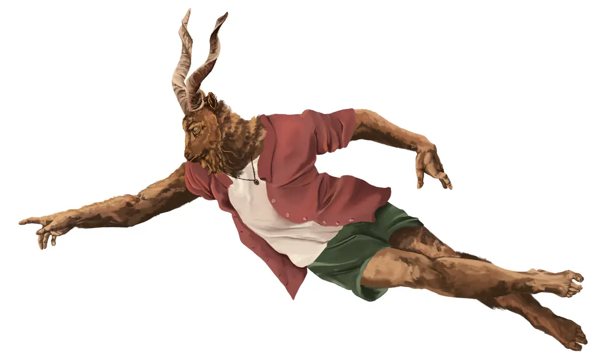God but it's my fursona digital illustration