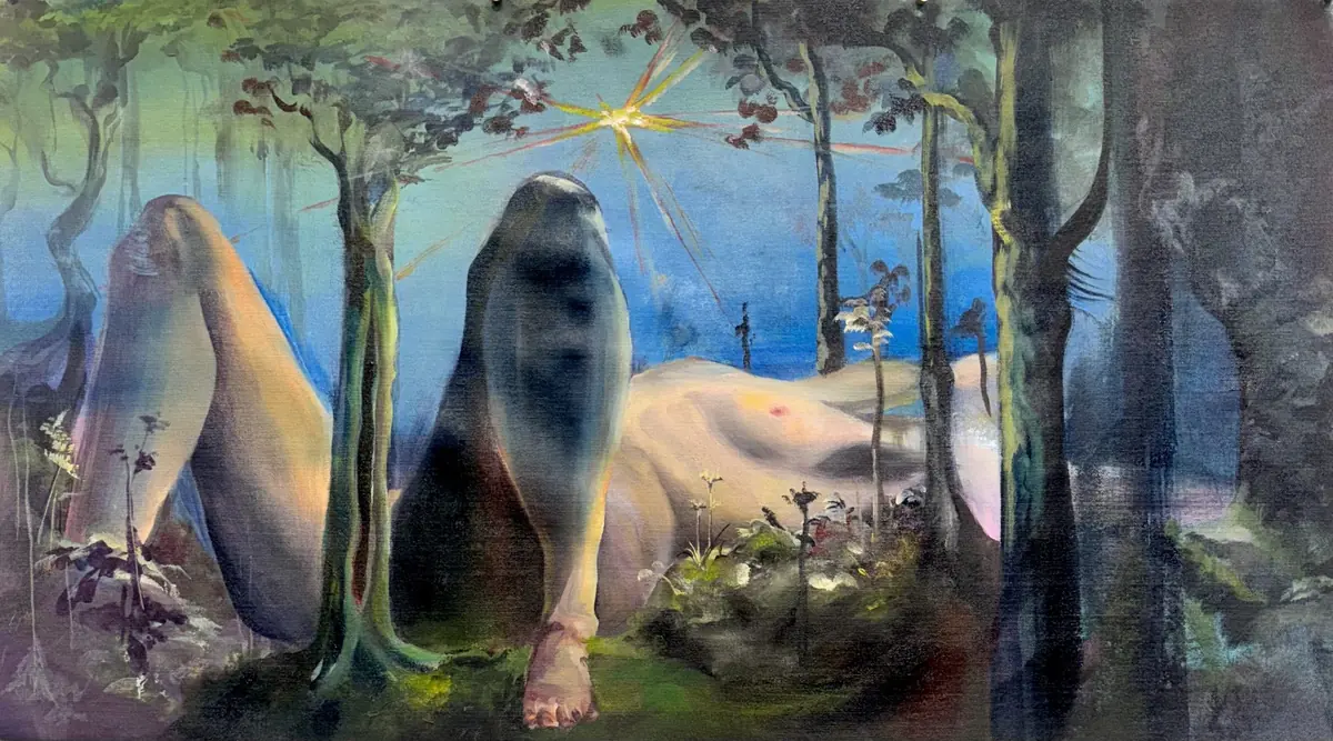 Axewound oil painting