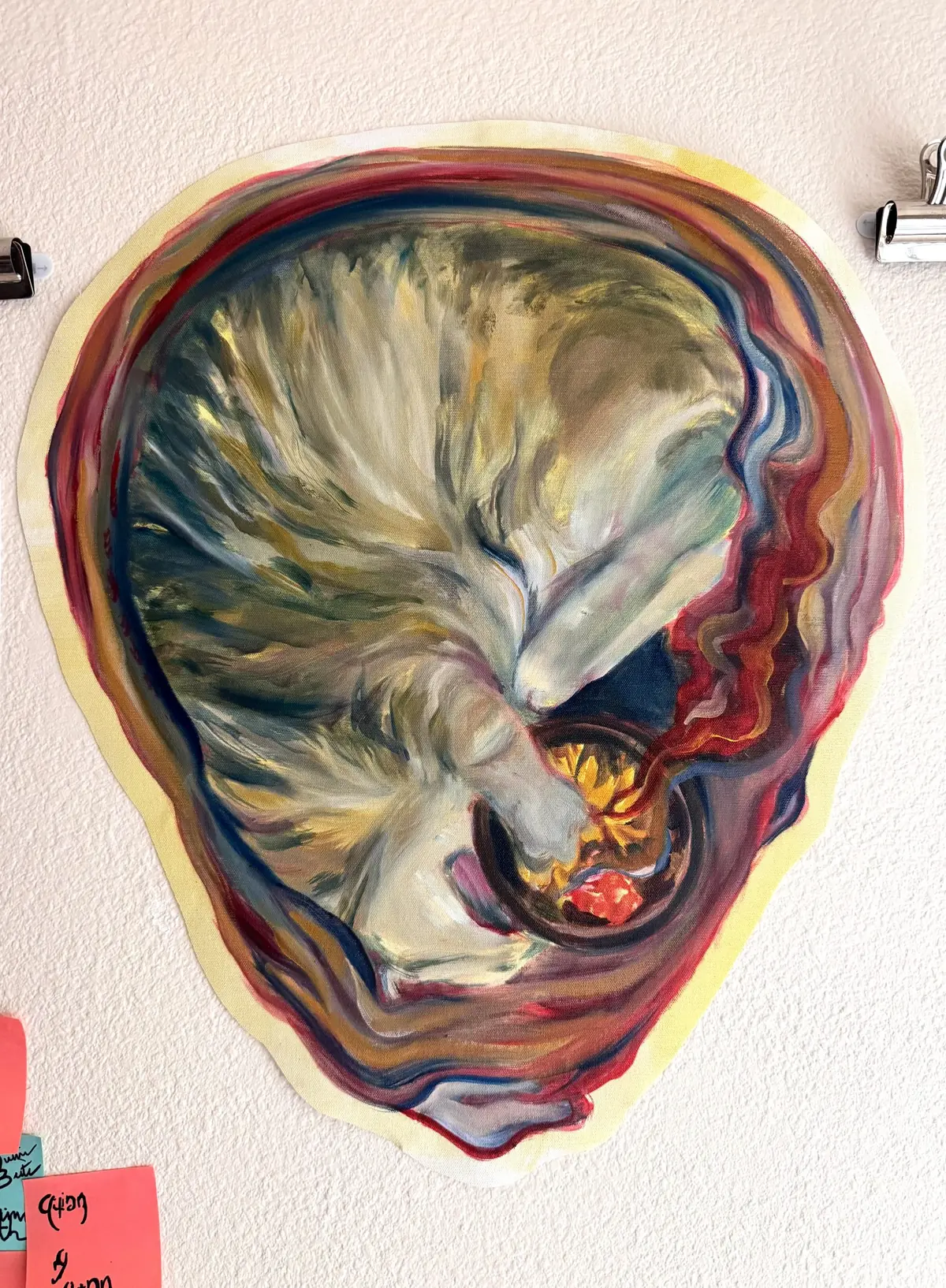 Womb oil painting