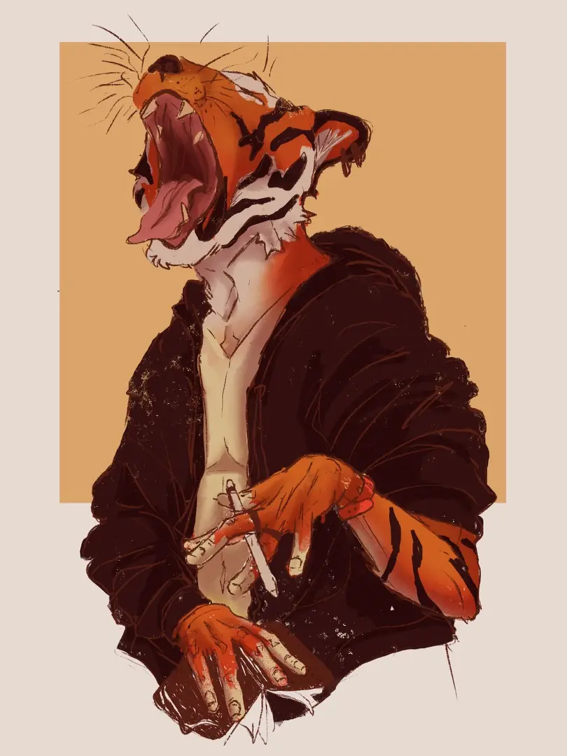 Tiger digital illustration